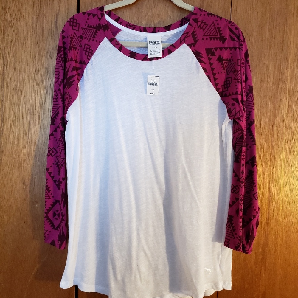 Pink 3/4 sleeves Shirt